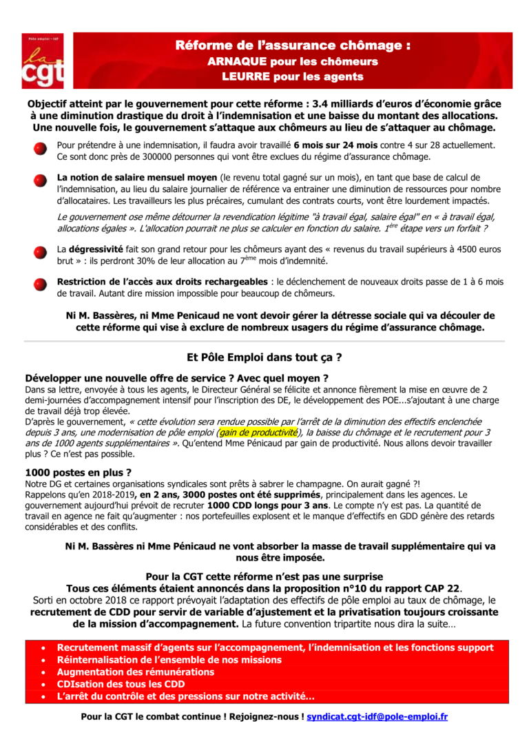 Réforme De L’assurance Chômage : Arnaque Pour Les Chômeurs, Leurre Pour ...